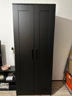 Brimnes IKEA kledingkast, Huis en Inrichting, Kasten | Kledingkasten, Ophalen, Overige materialen, Zwart, Met hangruimte
