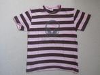 Shirt roze / bruin 146, Verzenden, Zo goed als nieuw, Jongen, Shirt of Longsleeve