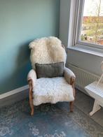 Brocante vintage fauteuil/ stoel, Huis en Inrichting, Stoelen, Gebruikt, Stof, Brocante vintage, Eén