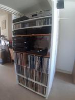 Stevige Lundia rek, stellingkast, wit, boekenrek, grenen hou, Ophalen, Met plank(en), Gebruikt, 200 cm of meer