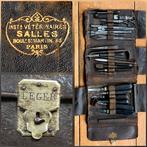 Antiek medisch dierenarts chirurgische instrumente reis etui, Verzenden