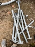 Industriële Stalen trap leuning met staanders, Ophalen of Verzenden, Zo goed als nieuw