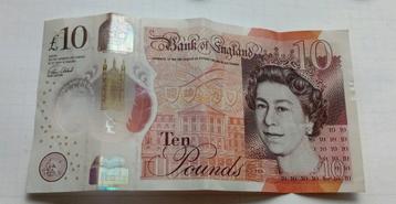 10 Pounds 2016 Engeland Nieuw Bankbiljet Queen Elizabeth UK beschikbaar voor biedingen