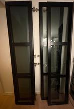 IKEA PAX deuren 4x  - GLAS - Zwart -, Ophalen, 200 cm of meer, 50 tot 100 cm, Zwart - ikea - hout/glas