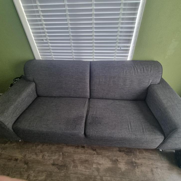 Bank + Fauteuil, Huis en Inrichting, Banken | Bankstellen, Gebruikt, Rechte bank, Overige maten, 200 tot 250 cm, 75 tot 100 cm