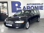 Volvo V70 2.4 Momentum, Zwart, Blauw, Leder en Stof, 1470 kg