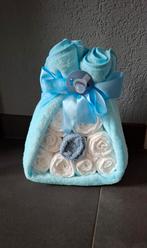 10% korting.     Luiertaart blauw - Kraamcadeau, Kinderen en Baby's, Ophalen of Verzenden, Nieuw, Kraamcadeau