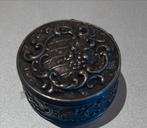 Mooi rond alpacca pillendoosje - 4 cm, Ophalen of Verzenden