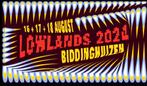 6 Lowlands festival en camping tickets 2024, Tickets en Kaartjes