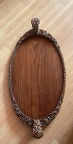 Indisch houtsnijwerk , ovaal dienblad, +/- 50 cm l, Antiek en Kunst, Ophalen of Verzenden