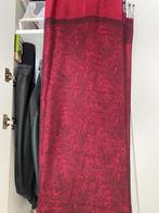 Pashmina Cashmere zijde mix omslagdoek xxl., rood en zwart, Nieuw, Ophalen of Verzenden, Pashmina, Cashmere