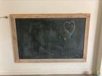 Krijtbord en magneetbord steigerhout, Ophalen of Verzenden, Zo goed als nieuw, Krijtbord