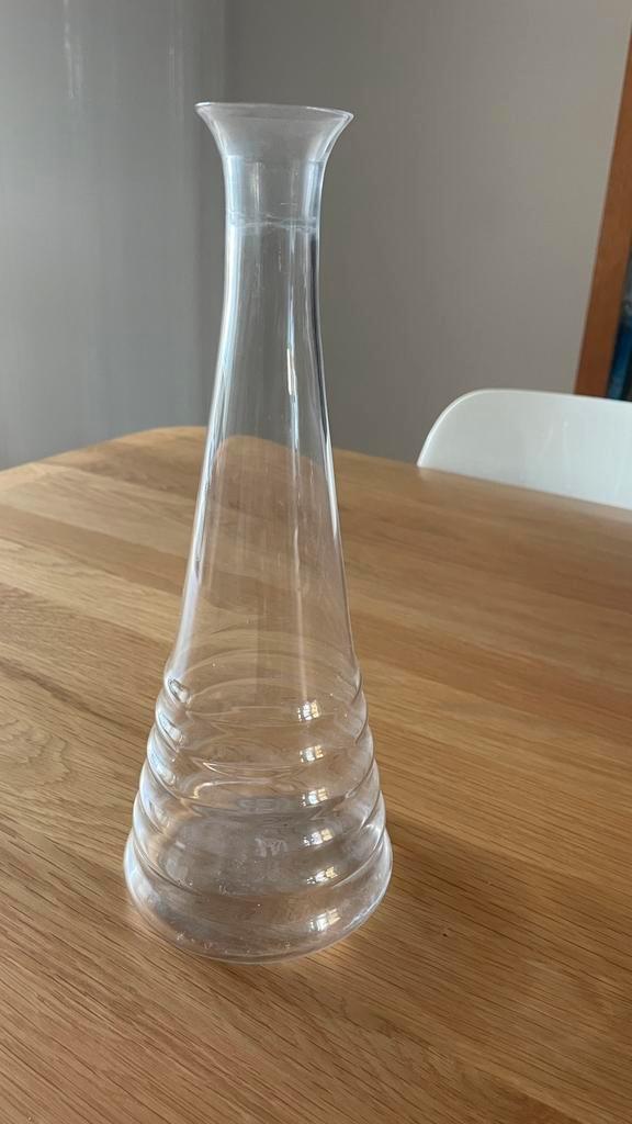 Wijnkaraf geringd, van Leerdam van K.P.C. de Bazel, Antiek en Kunst, Antiek | Glas en Kristal, Ophalen of Verzenden