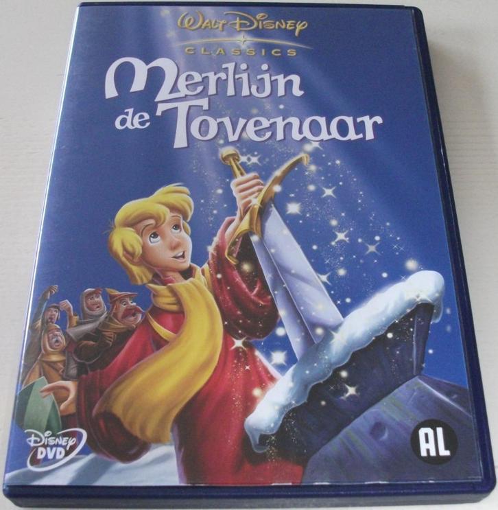 Dvd *** MERLIJN DE TOVENAAR *** Walt Disney, Cd's en Dvd's, Dvd's | Tekenfilms en Animatie, Zo goed als nieuw, Amerikaans, Tekenfilm