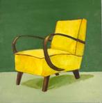 Gele stoel retro, Ophalen of Verzenden