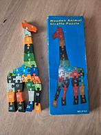 Houten Giraffe Puzzel - Educatief Speelgoed, 2 tot 4 jaar, Zo goed als nieuw, Van hout, Meer dan 50 stukjes
