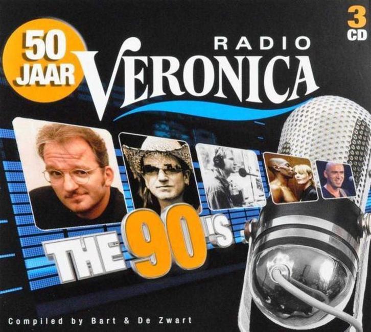 50 Jaar Radio Veronica - The 90's  3CD Nieuw, Ongebruikt., Cd's en Dvd's, Cd's | Verzamelalbums, Nieuw in verpakking, Pop, Boxset