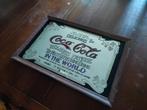 Antieke Coca Cola spiegel, Antiek en Kunst, Ophalen, Rechthoekig, 50 tot 100 cm, Minder dan 100 cm