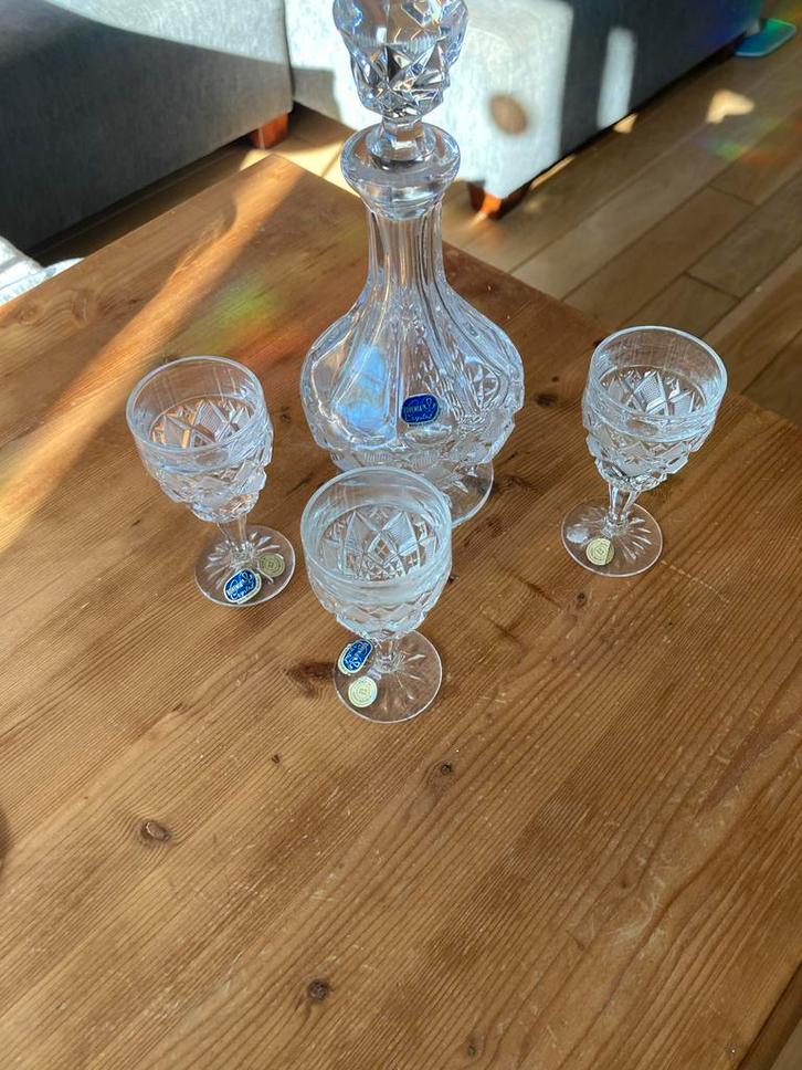 Boheems Kristal Likeurset, Antiek en Kunst, Antiek | Glas en Kristal, Ophalen