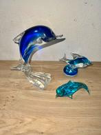 3 x glas dolfijnen, Ophalen of Verzenden