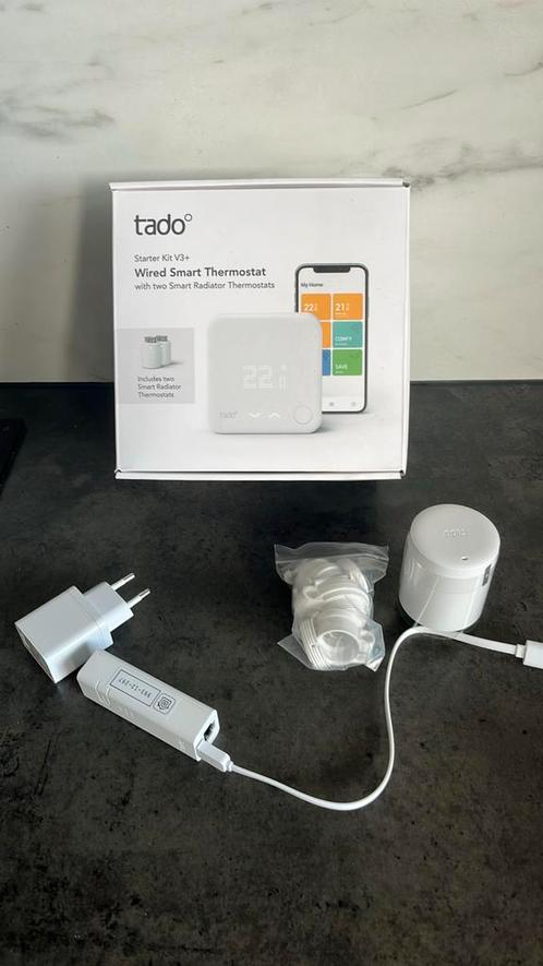 Tado v3 thermostaat, 3 radiator knoppen met internet bridge, Doe-het-zelf en Verbouw, Thermostaten, Nieuw, Ophalen of Verzenden
