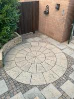 Straatwerk 2 Cirkels Bradstone 390cm en 270 cm, Tuin en Terras, Tegels en Klinkers, Ophalen, Gebruikt, Beton, Gestraald