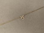 Gouden ketting met sterrenbeeld bedel Stier waterproof, Nieuw, Ophalen of Verzenden, Goud, Overige materialen