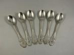 6 verzilverde theelepels Douwe Egberts / Herbert Hooijkaas, Ophalen of Verzenden