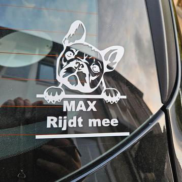 Raam sticker auto geboorte huisdier kind gepersonaliseerd beschikbaar voor biedingen