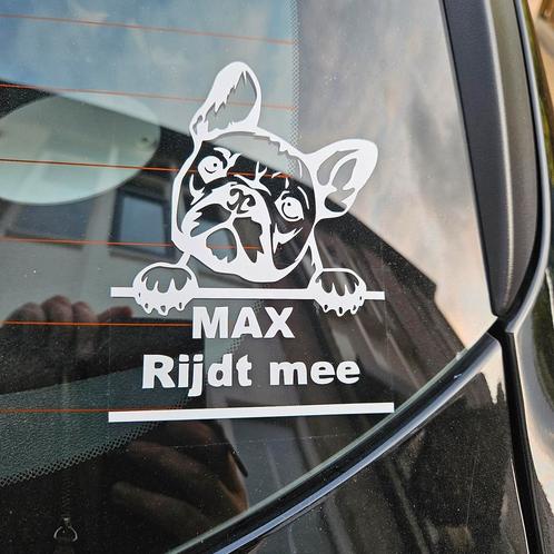 Raam sticker auto geboorte huisdier kind gepersonaliseerd, Kinderen en Baby's, Kraamcadeaus en Geboorteborden, Nieuw, Ophalen of Verzenden