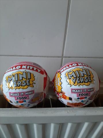 Hello Kitty Mini Verse Food - 2 stuks NIEUW cadeau tip beschikbaar voor biedingen