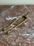Antieke messing kooltjestang, ijsklontjes, ijs, dessert kado, Antiek en Kunst, Antiek | Bestek, Ophalen of Verzenden