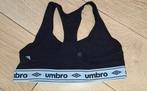 SPLINTERNIEUW ORGINELE UMBRO DAMES MERK SPORT BH
MAAT XL
KLE, UMBRO, Zwart, Maat 46/48 (XL) of groter, Nieuw