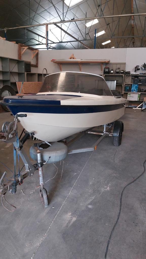 hobby boot,incl trailer,opknapper/opknappertje, Hobby en Vrije tijd, Overige Hobby en Vrije tijd, Gebruikt, Ophalen