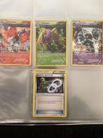 Pokémon Kaarten: Volcarona, Dustox, Golurk & Spirit Link, Ophalen, Gebruikt, Meerdere kaarten