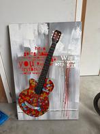 Gitaar Schilderij - Abstract Kunstwerk, Antiek en Kunst, Kunst | Schilderijen | Klassiek, Ophalen