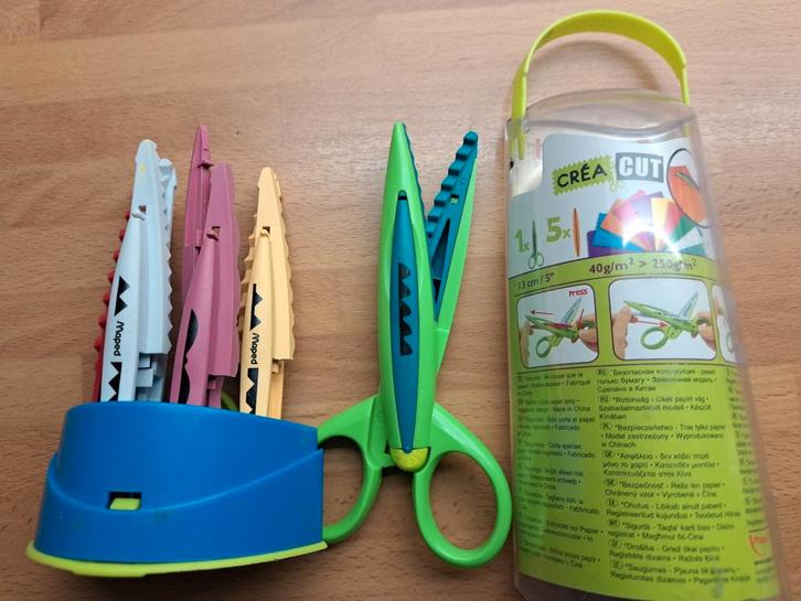 Maped Knutsel Schaar met 5 verschillende knipranden, Hobby en Vrije tijd, Knutselen, Zo goed als nieuw, Gereedschap of Toebehoren