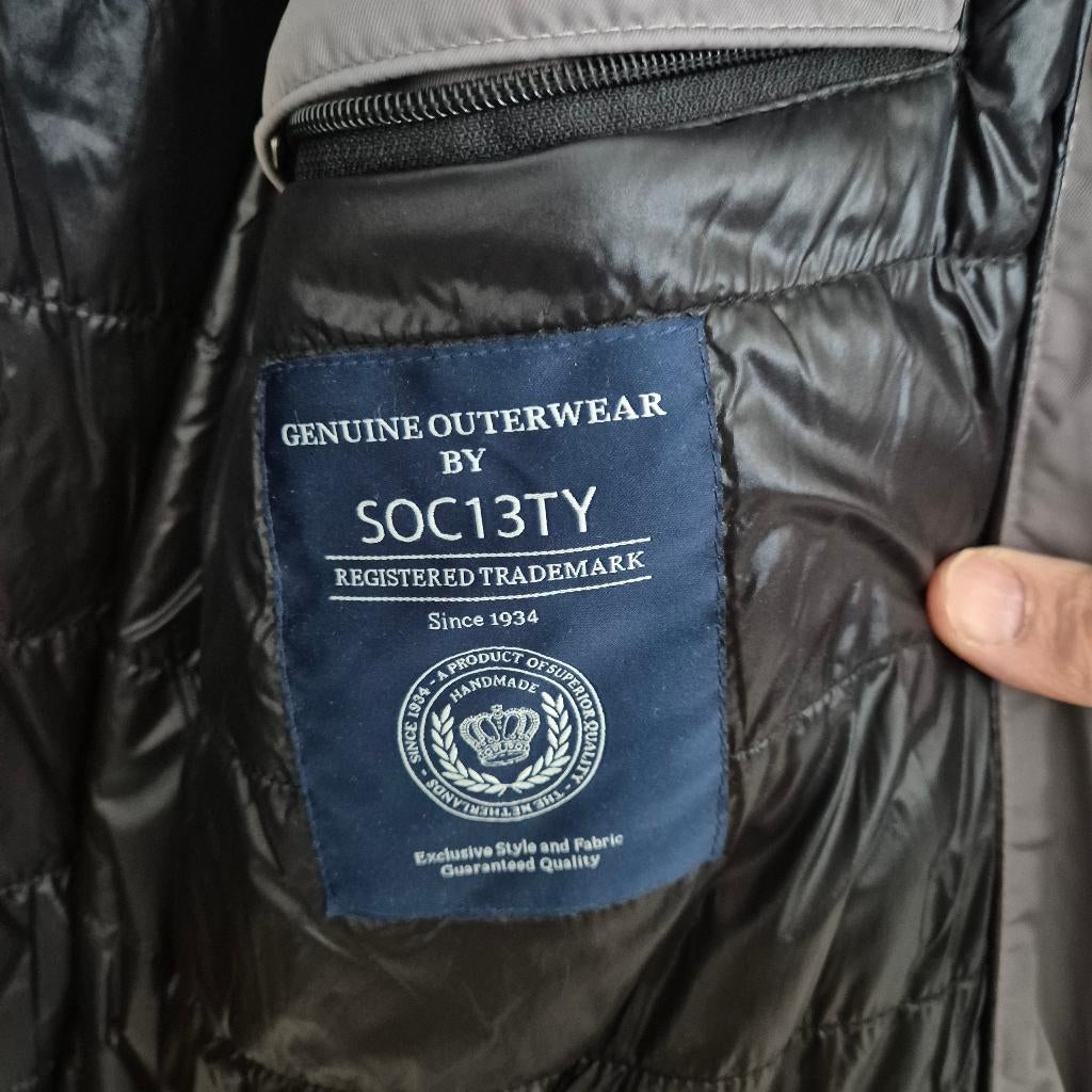 Winterjas, Kleding | Heren, Jassen | Winter, Ophalen, Maat 56/58 (XL), Zo goed als nieuw, Grijs