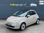 Fiat 500 1.2 Lounge *cappuccino *pano *distr.riem vervangen, Auto's, Gebruikt, 4 cilinders, Bruin, 4 stoelen