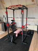 Compleet homegym nieuw, technogym 195kg, pulley en dumbells, Sport en Fitness, Ophalen, Benen, Krachtstation, Zo goed als nieuw