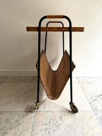 Superleuke Vintage, retro bijzettafel, lectuurbak, jaren 60, Ophalen, Gebruikt