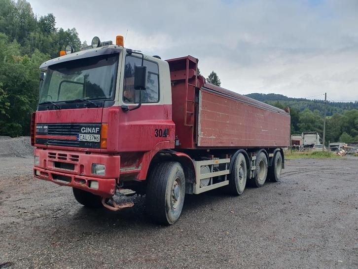 DAF GINAF 8x8 kipper 1999 430 pk, Auto's, Vrachtwagens, Bedrijf, Ginaf, Handgeschakeld, Ophalen