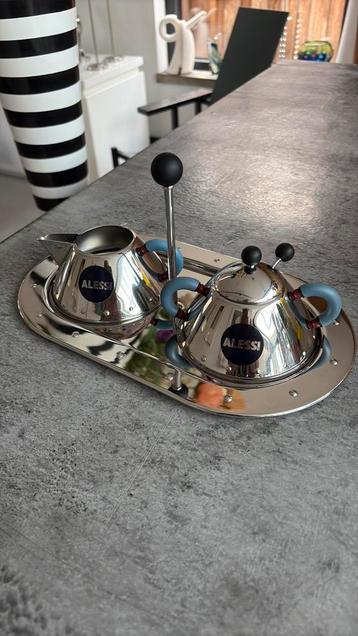 Alessi Melk en Suikerset met Dienblad beschikbaar voor biedingen