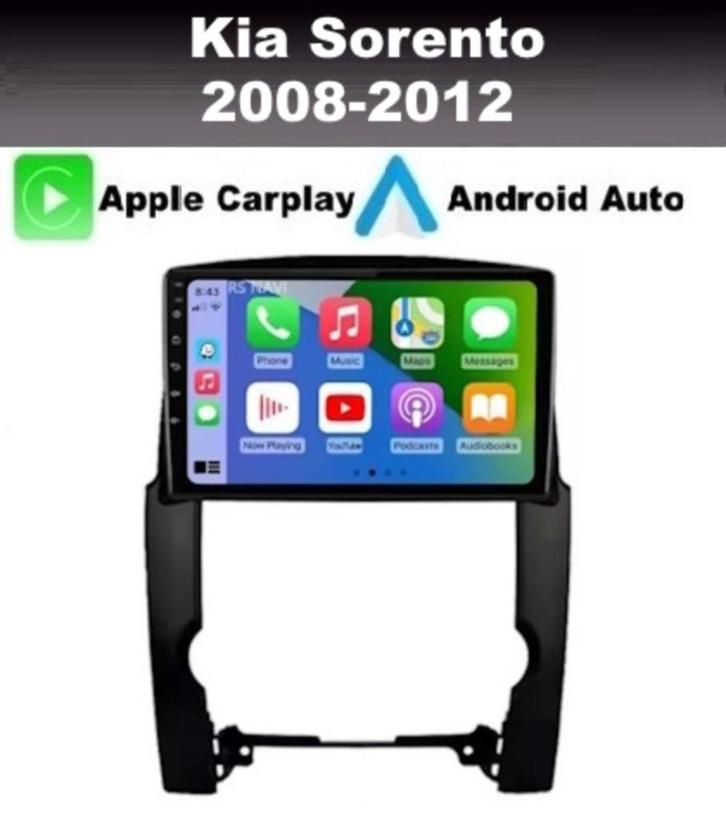 Kia Sorento 2008-2012 navigatie android 14 apple carplay, Auto diversen, Autoradio's, Nieuw, Ophalen of Verzenden