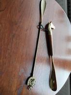 Antiek koperenen paarden  hoofd schoenen lepels, Antiek en Kunst, Antiek | Koper en Brons, Ophalen of Verzenden