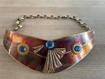 Prachtige bijzondere antieke koperen riem beschikbaar voor biedingen