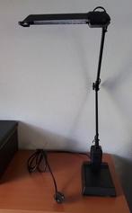 Zwarte verstelbare kunststof bureaulamp, Ophalen of Verzenden, Zo goed als nieuw