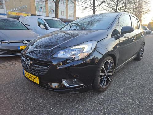 Opel Corsa 1.0T 5D 2017 Zwart - ABS/EPC Storing - NAP, Auto's, Opel, Particulier, Corsa, ABS, Airconditioning, Alarm, Android Auto