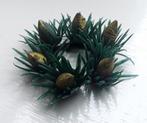 Vintage kaarsenring - kaarsenkrans, Diversen, Kerst, Ophalen of Verzenden, Gebruikt