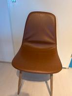 Moet nu weg: 6 Cognac Bruine Eetkamerstoelen, Huis en Inrichting, Stoelen, Ophalen, Kunststof, Gebruikt, Bruin